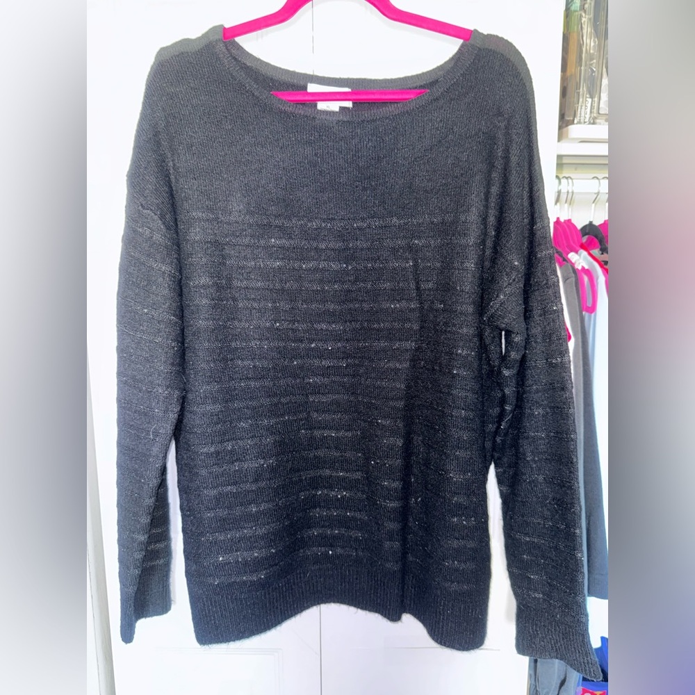 Liz Claiborne Charcoal Knit Sweater XL